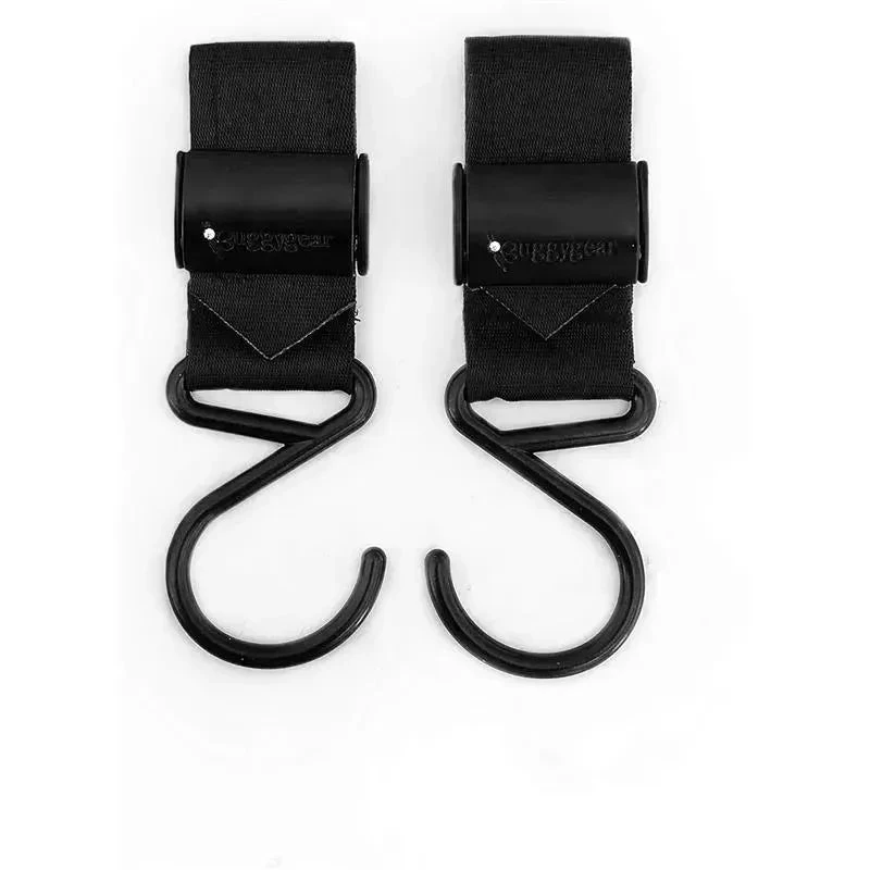 Kidco - Buggygear Premium Anti-Slip Boutique Buggy Hooks, Matte Black, Set Of 2 2 Kidco - Buggygear Premium Anti-Slip Boutique Buggy Hooks, Matte Black, Set Of 2