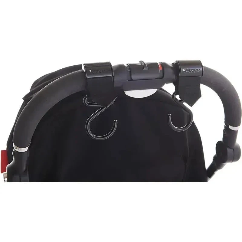 Kidco - Buggygear Premium Anti-Slip Boutique Buggy Hooks, Matte Black, Set Of 2 4 Kidco - Buggygear Premium Anti-Slip Boutique Buggy Hooks, Matte Black, Set Of 2 - Image 3