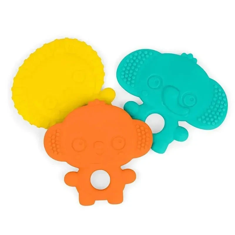 Kids II - Bright Starts Gummy Buddies 3-Pack Textured Teethers, Elephant, Lion, Monkey 3 Kids II - Bright Starts Gummy Buddies 3-Pack Textured Teethers, Elephant, Lion, Monkey