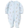 Kissy Kissy - Sophie La Girafe Print Footie, Light Blue -Macro Baby Store kissy kissy sophie la girafe print footie light blue image 1