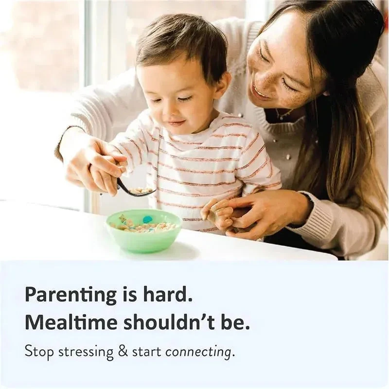 Kizingo - 2Pk Right-Handed Curved Baby Spoons For Baby-Led Weaning, Light Blue 4 Kizingo - 2Pk Right-Handed Curved Baby Spoons For Baby-Led Weaning, Light Blue - Image 2