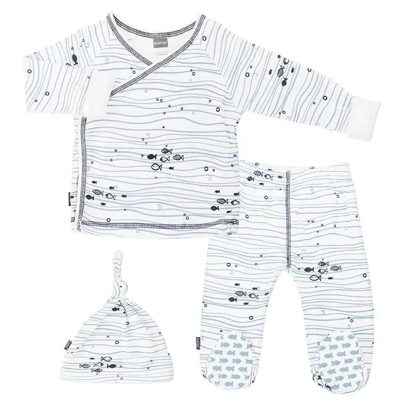 Kushies Take Me Home 3 Piece Set - Blue Print 3 Kushies Take Me Home 3 Piece Set - Blue Print