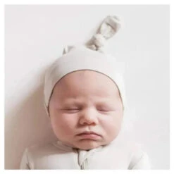 Kyte Baby - Bamboo Baby Knotted Cap In Oat