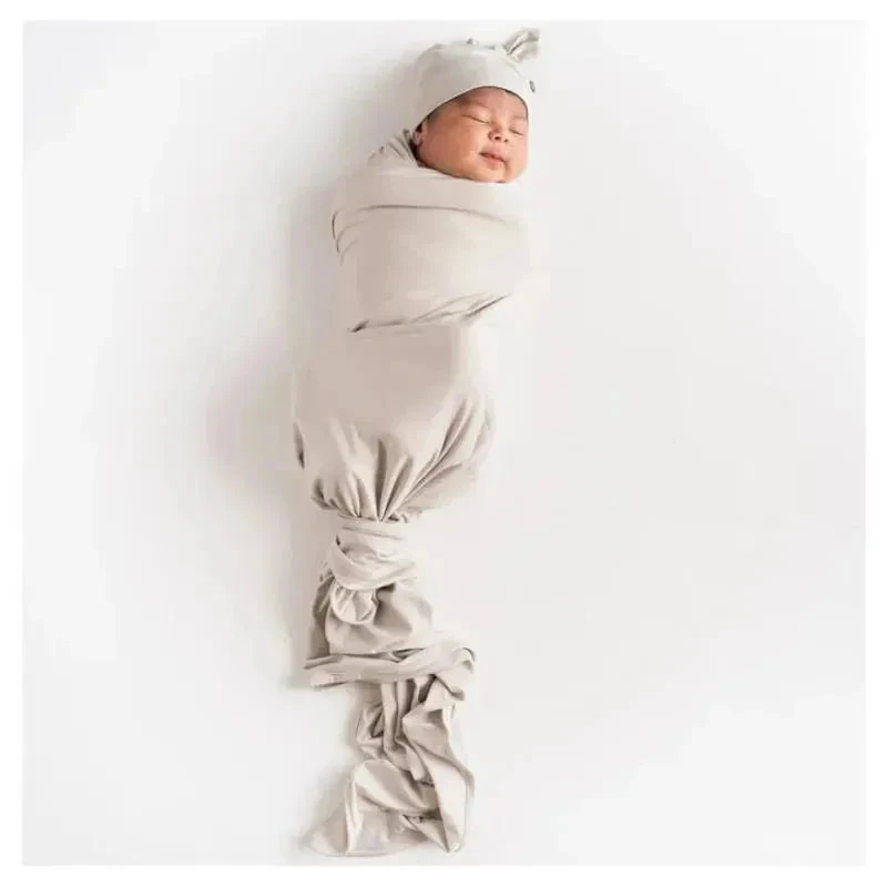 Kyte Baby - Bamboo Baby Knotted Cap In Oat 5 Kyte Baby - Bamboo Baby Knotted Cap In Oat - Image 3