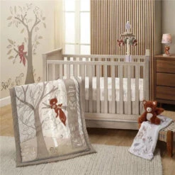 Lambs & Ivy - 3-Piece Bedding Set, Treetop Fox Woodland Tree