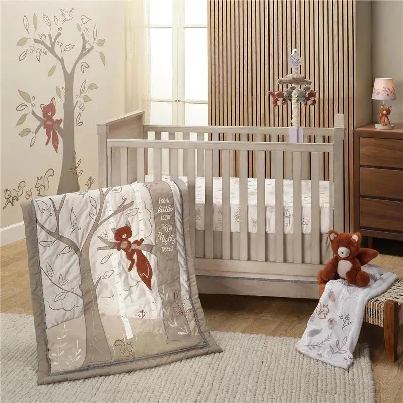 Lambs & Ivy - 3-Piece Bedding Set, Treetop Fox Woodland Tree 3 Lambs & Ivy - 3-Piece Bedding Set, Treetop Fox Woodland Tree