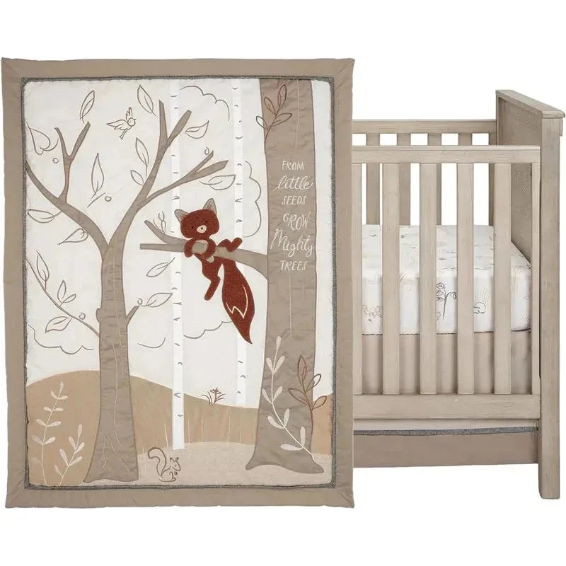 Lambs & Ivy - 3-Piece Bedding Set, Treetop Fox Woodland Tree 5 Lambs & Ivy - 3-Piece Bedding Set, Treetop Fox Woodland Tree - Image 3