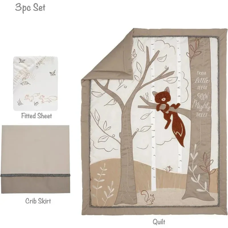 Lambs & Ivy - 3-Piece Bedding Set, Treetop Fox Woodland Tree 6 Lambs & Ivy - 3-Piece Bedding Set, Treetop Fox Woodland Tree - Image 4