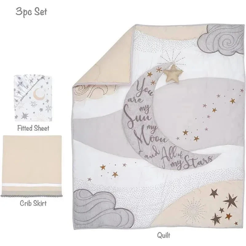 Lambs & Ivy - 3Pk Goodnight Moon Baby Crib Bedding Set 8 Lambs & Ivy - 3Pk Goodnight Moon Baby Crib Bedding Set - Image 6