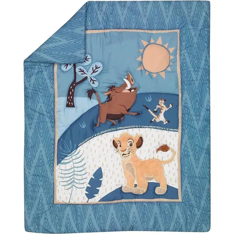 Lambs & Ivy - 3Pk Lion King Adventure Baby Crib Bedding Set, Blue 4 Lambs & Ivy - 3Pk Lion King Adventure Baby Crib Bedding Set, Blue - Image 2