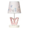 Lambs & Ivy - Baby Blooms Pink Butterfly Nursery Lamp With Floral Shade & Bulb 2 Lambs & Ivy - Baby Blooms Pink Butterfly Nursery Lamp With Floral Shade & Bulb -Macro Baby Store lambs ivy baby blooms pink butterfly nursery lamp with floral shade bulb image 1