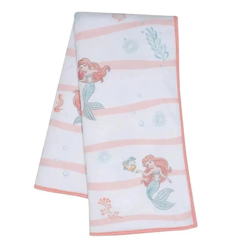 Lambs & Ivy - Bedtime Originals Disney Baby The Little Mermaid White Baby Blanket, Ariel 3 Lambs & Ivy - Bedtime Originals Disney Baby The Little Mermaid White Baby Blanket, Ariel
