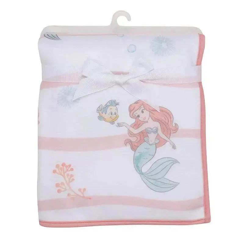 Lambs & Ivy - Bedtime Originals Disney Baby The Little Mermaid White Baby Blanket, Ariel 10 Lambs & Ivy - Bedtime Originals Disney Baby The Little Mermaid White Baby Blanket, Ariel - Image 8