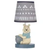 Lambs & Ivy - Disney Baby Forever Pooh Gray Lamp With Shade & Bulb -Macro Baby Store lambs ivy disney baby forever pooh gray lamp with shade bulb image 1