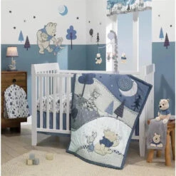 Lambs & Ivy - Disney Baby Forever Pooh Gray Lamp With Shade & Bulb 6 Lambs & Ivy - Disney Baby Forever Pooh Gray Lamp With Shade & Bulb -Macro Baby Store lambs ivy disney baby forever pooh gray lamp with shade bulb image 3