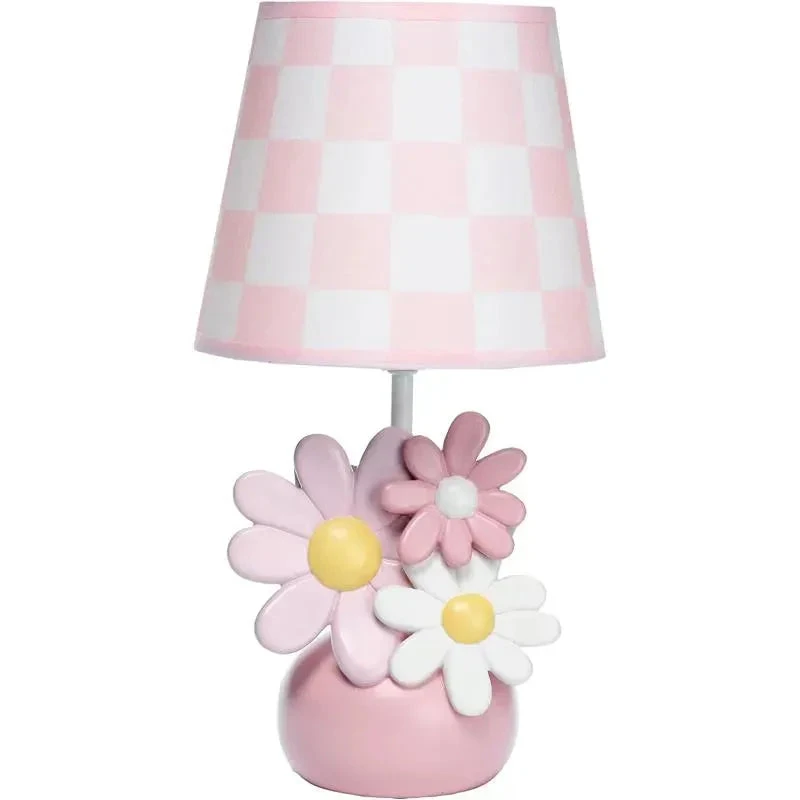 Lambs & Ivy - Lamp W/Shade & Bulb, Daisy Dreams 3 Lambs & Ivy - Lamp W/Shade & Bulb, Daisy Dreams