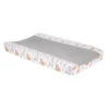 Lambs & Ivy - Painted Forest White Minky Changing Pad Cover -Macro Baby Store lambs ivy painted forest white minky changing pad cover image 1