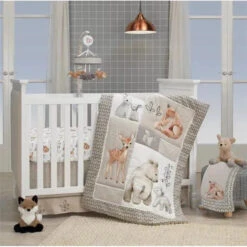 Lambs & Ivy - Painted Forest White Minky Changing Pad Cover 5 Lambs & Ivy - Painted Forest White Minky Changing Pad Cover -Macro Baby Store lambs ivy painted forest white minky changing pad cover image 3