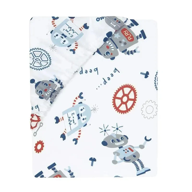 Lambs & Ivy Robbie Robot Crib Sheet 5 Lambs & Ivy Robbie Robot Crib Sheet - Image 3