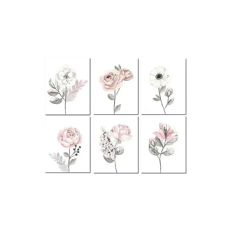 Lambs & Ivy Unframed Wall Art - Water Color Floral 3 Lambs & Ivy Unframed Wall Art - Water Color Floral