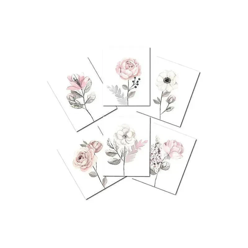 Lambs & Ivy Unframed Wall Art - Water Color Floral 4 Lambs & Ivy Unframed Wall Art - Water Color Floral - Image 2