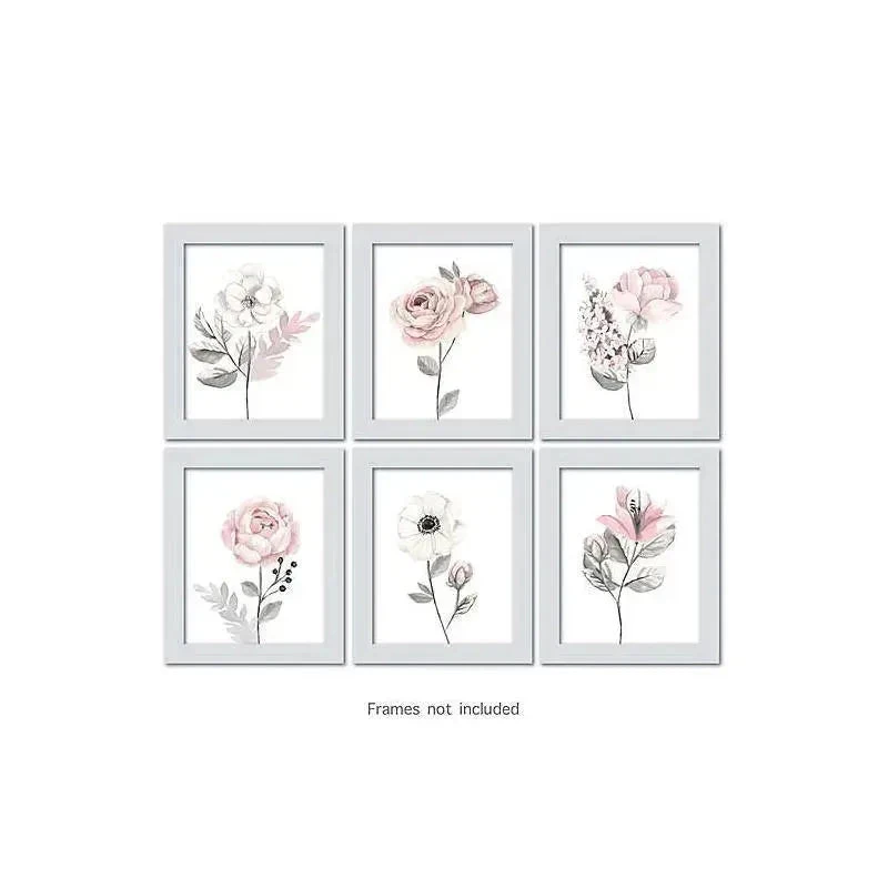 Lambs & Ivy Unframed Wall Art - Water Color Floral 5 Lambs & Ivy Unframed Wall Art - Water Color Floral - Image 3