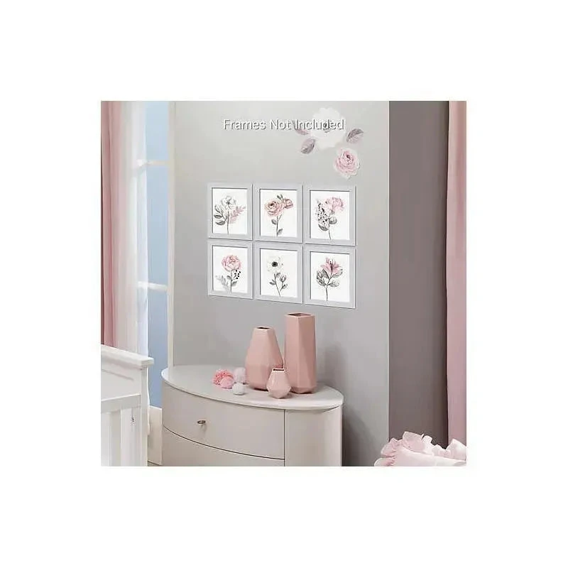 Lambs & Ivy Unframed Wall Art - Water Color Floral 6 Lambs & Ivy Unframed Wall Art - Water Color Floral - Image 4