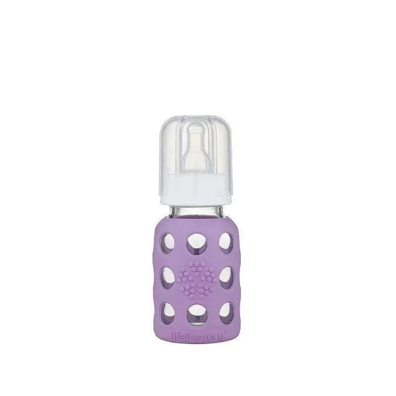Lifefactory Glass Baby Bottle, Lavender 3 Lifefactory Glass Baby Bottle, Lavender