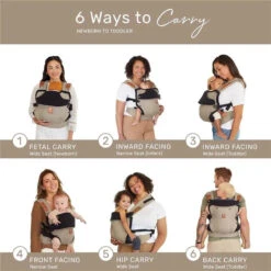 Líllébaby - Elevate 6-In-1 Linen Blend Baby Carrier, Warm Sand 12 Líllébaby - Elevate 6-In-1 Linen Blend Baby Carrier, Warm Sand -Macro Baby Store lillebaby elevate 6 in 1 linen blend baby carrier warm sand image 4