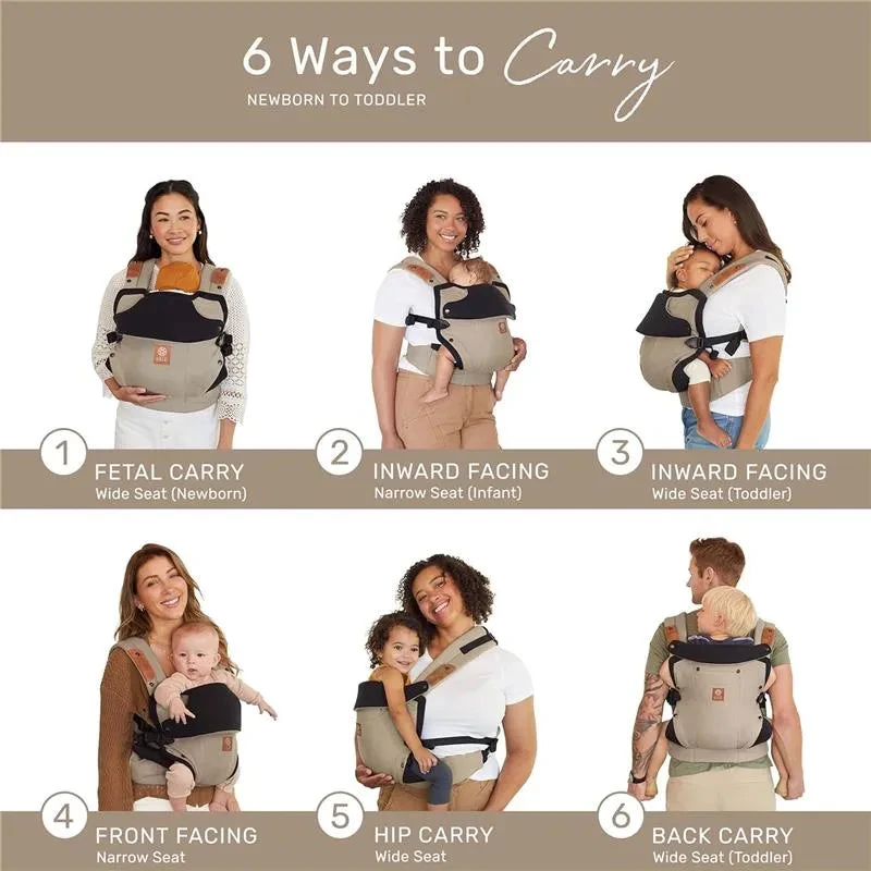 Líllébaby - Elevate 6-In-1 Linen Blend Baby Carrier, Warm Sand 6 Líllébaby - Elevate 6-In-1 Linen Blend Baby Carrier, Warm Sand - Image 4