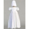 Lito - Embroidered Cotton Eyelet Gown, White 1 Lito - Embroidered Cotton Eyelet Gown, White -Macro Baby Store lito embroidered cotton eyelet gown white image 1