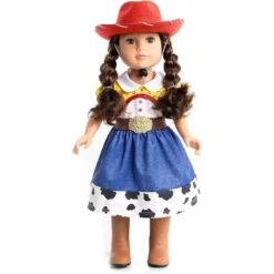 Little Adventures - Doll Dress Cowgirl With Hat