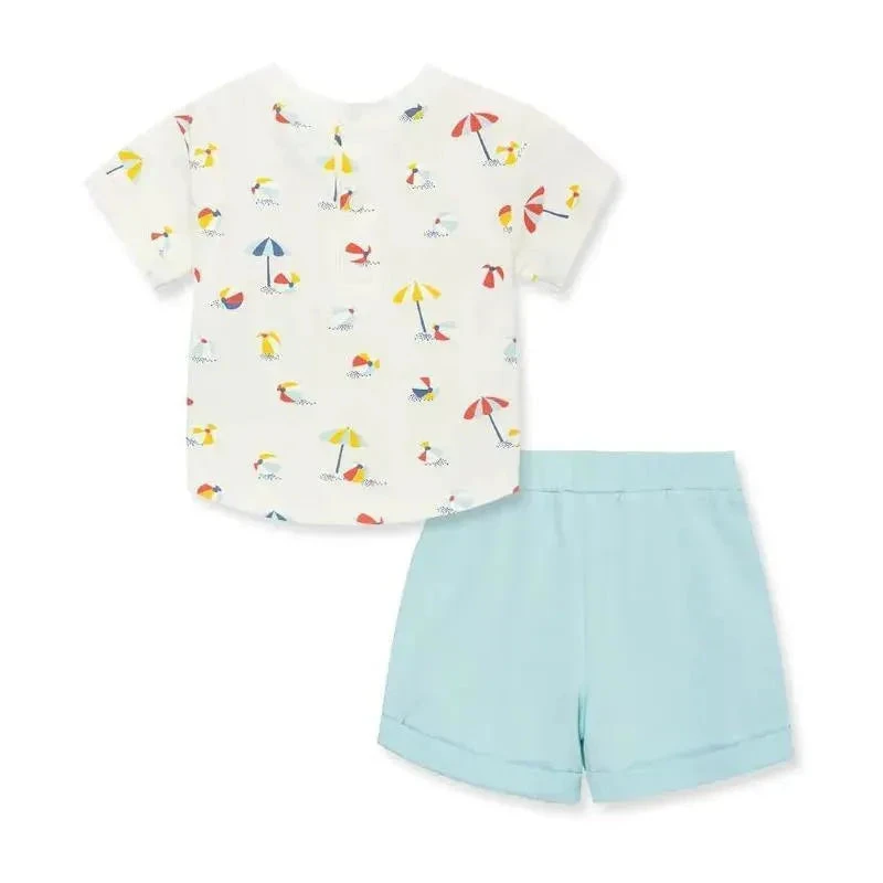 Little Me - 2Pk Focus Kids Infant Coastal 4 Little Me - 2Pk Focus Kids Infant Coastal - Image 2