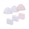Little Me - 6Pk Girls Tulips Hat And Mitten Set 1 Little Me - 6Pk Girls Tulips Hat And Mitten Set -Macro Baby Store little me 6pk girls tulips hat and mitten set image 1