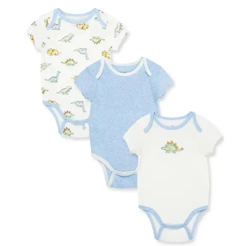 Little Me - Dinomite 3Pk Bodysuits, Ivory Multi 3 Little Me - Dinomite 3Pk Bodysuits, Ivory Multi