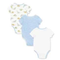 Little Me - Dinomite 3Pk Bodysuits, Ivory Multi 7 Little Me - Dinomite 3Pk Bodysuits, Ivory Multi -Macro Baby Store little me dinomite 3pk bodysuits ivory multi image 3