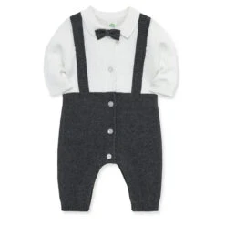 Little Me - Dressy Coverall, Grey 9M
