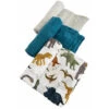 Little Unicorn - 3Pk Cotton Muslin Swaddle, Dino Friends 2 -Macro Baby Store little unicorn 3pk cotton muslin swaddle dino friends 2 macrobaby 1