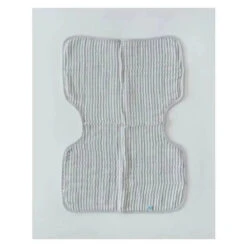 Little Unicorn - Cotton Muslin Burp Cloth, Grey Stripe