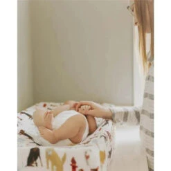 Little Unicorn Cotton Muslin Changing Pad Cover - Woof 11 Little Unicorn Cotton Muslin Changing Pad Cover - Woof -Macro Baby Store little unicorn cotton muslin changing pad cover woof image 5