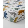 Little Unicorn Cotton Muslin Crib Sheet - Dino Friends 1 Little Unicorn Cotton Muslin Crib Sheet - Dino Friends -Macro Baby Store little unicorn cotton muslin crib sheet dino friends image 1