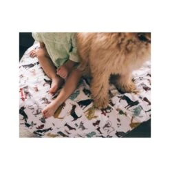 Little Unicorn Cotton Muslin Crib Sheet Woof -Macro Baby Store little unicorn cotton muslin crib sheet woof image 9