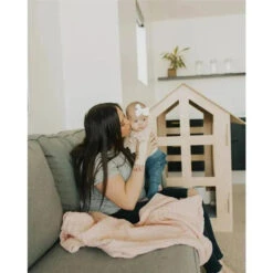 Little Unicorn Cotton Muslin Quilt Rose Petal -Macro Baby Store little unicorn cotton muslin quilt rose petal macrobaby 5