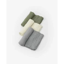 Little Unicorn Cotton Muslin Swaddle 3 Pack Fern