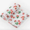 Little Unicorn Cotton Muslin Swaddle Blanket Strawberry Patch -Macro Baby Store little unicorn cotton muslin swaddle blanket strawberry patch macrobaby 1