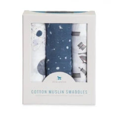 Little Unicorn Cotton Muslin Swaddle Ground Control (3-Pack)