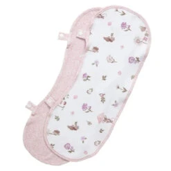 Living Textiles - 2Pk Burp Cloth, Mushroom House -Macro Baby Store living textiles 2pk burp cloth mushroom house image 3