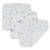 Living Textiles - 3Pk Baby Muslin Wash Cloths, Birds