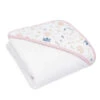 Living Textiles - Baby Organic Muslin Hooded Towel, Botanical -Macro Baby Store living textiles baby organic muslin hooded towel botanical image 1
