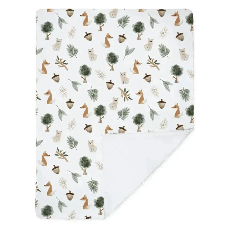 Living Textiles - Jersey Sherpa Blanket - Forest Retreat 3 Living Textiles - Jersey Sherpa Blanket - Forest Retreat